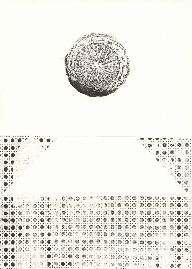 Nana Seeber, compositis fragmentum, Papyrographie auf Papier